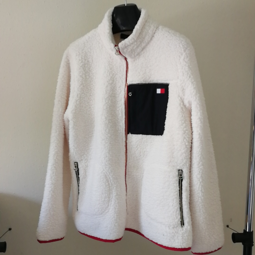 Tommy Hilfiger Women Faux Fur Jacket (Brand New）